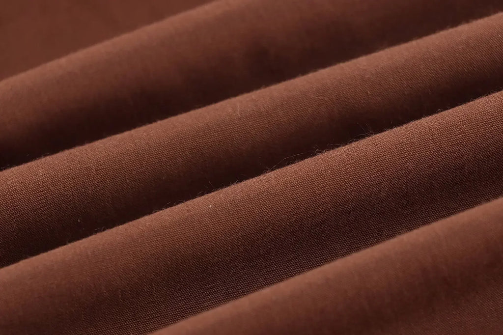 Women's Wide-Sleeved Poplin Shirt with Lapel Collar Long Sleeve Single-Breasted Loose Hem Casual Chic Top for Spring and Summer