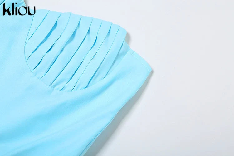 Pleated Maxi Dress Wrap Front Zip Up Bodice Shaping