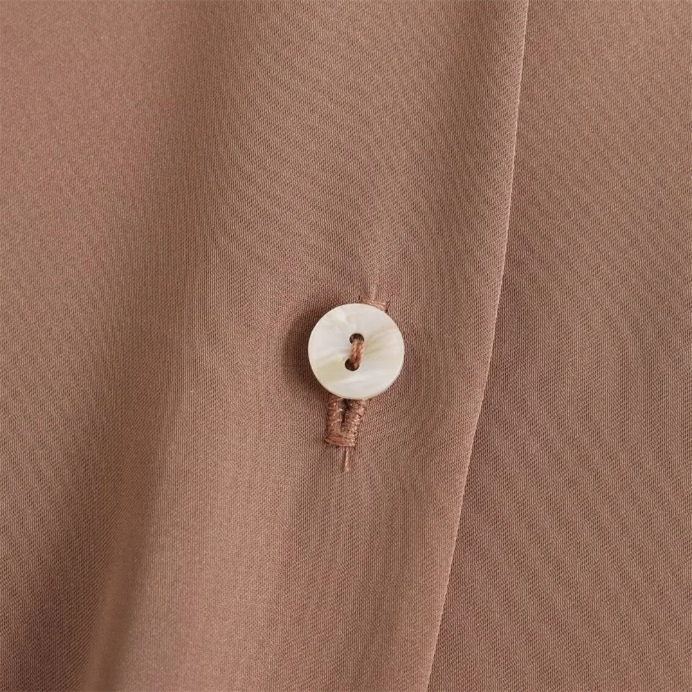 Women's Casual Loose Silk Satin Shirt with Versatile Soft Texture and Elegant Design