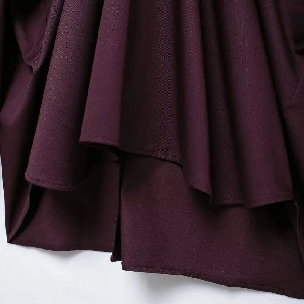 Oversized Pleated Back Long Sleeve Button-Up Shirt for Women Chic Fashion Blouse Top