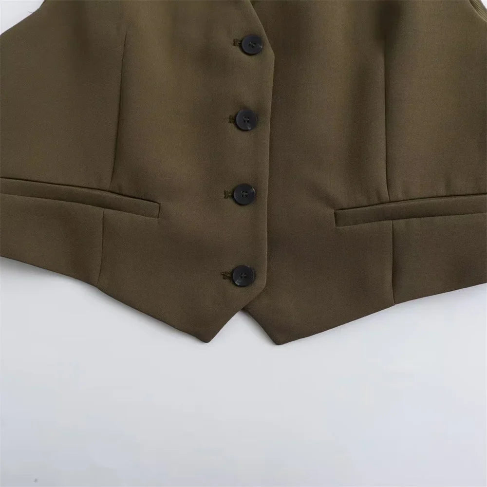 Women's Slim Fit Short Tank Top and Wide Leg Pants Set for Effortless Style and Comfort