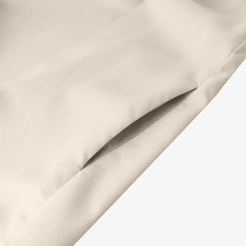 Mandarin Collar Pleated Sundress Women Sleeveless A Line