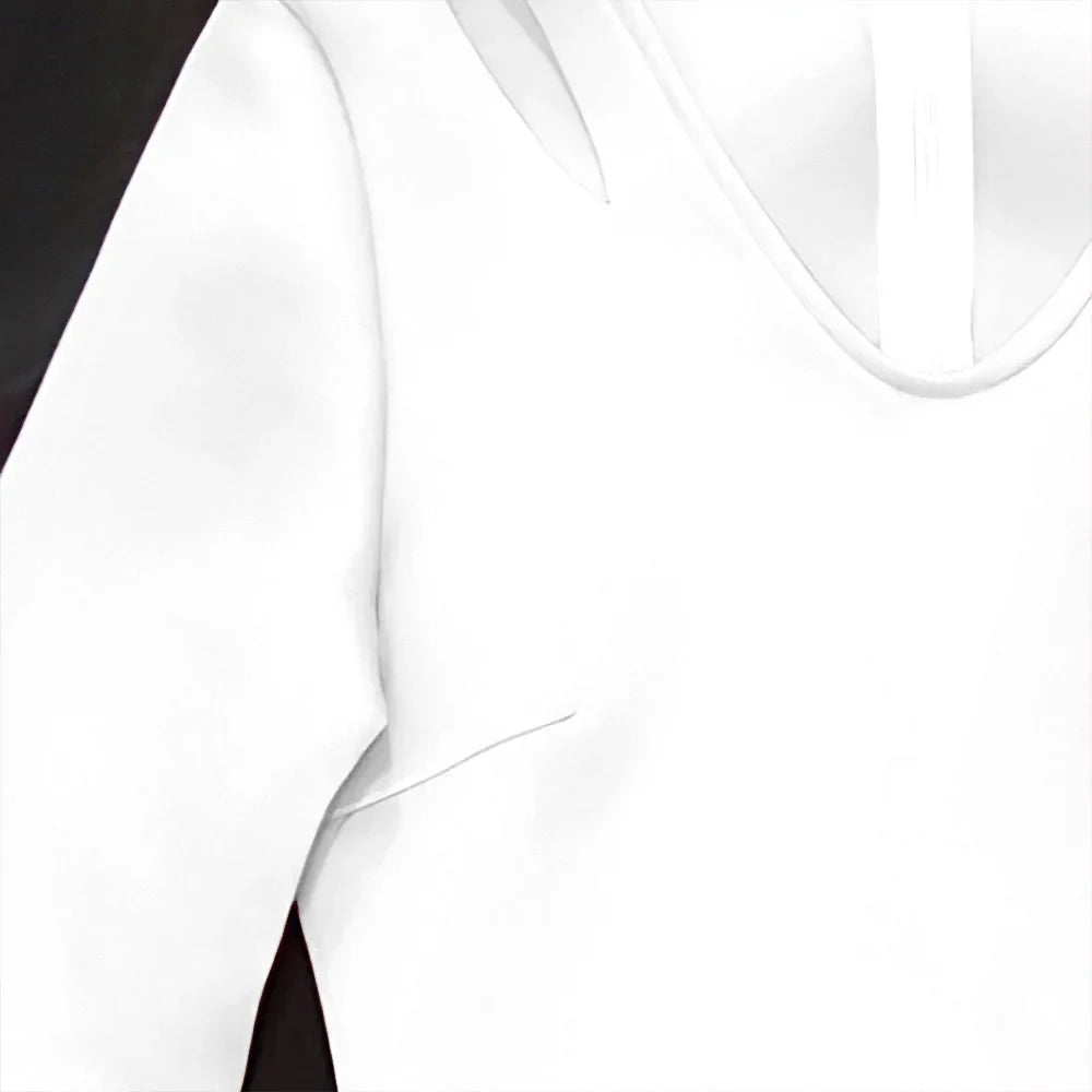 V Neck Sheath Mermaid Dress With Flare Sleeve White Blue