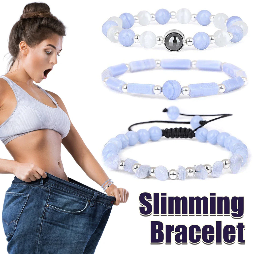 3pcs Set Amethyst Healing Bracelet for Weight Loss and Meditation - Body Purifying Crystal Jewelry for Men and Women