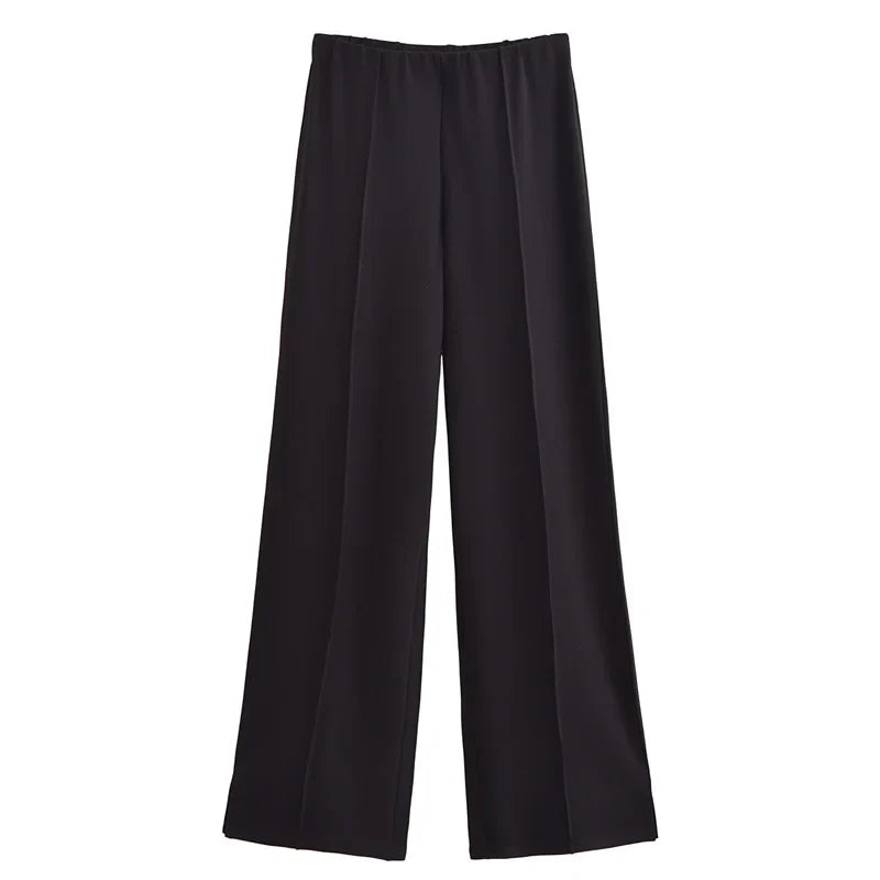 Pleated Long Sleeve Two Piece Pant Set for Women Comfortable Spring Sweatsuit