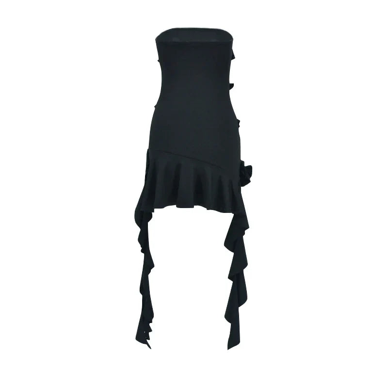 Strapless Mini Dress Off Shoulder A Line Party Dress