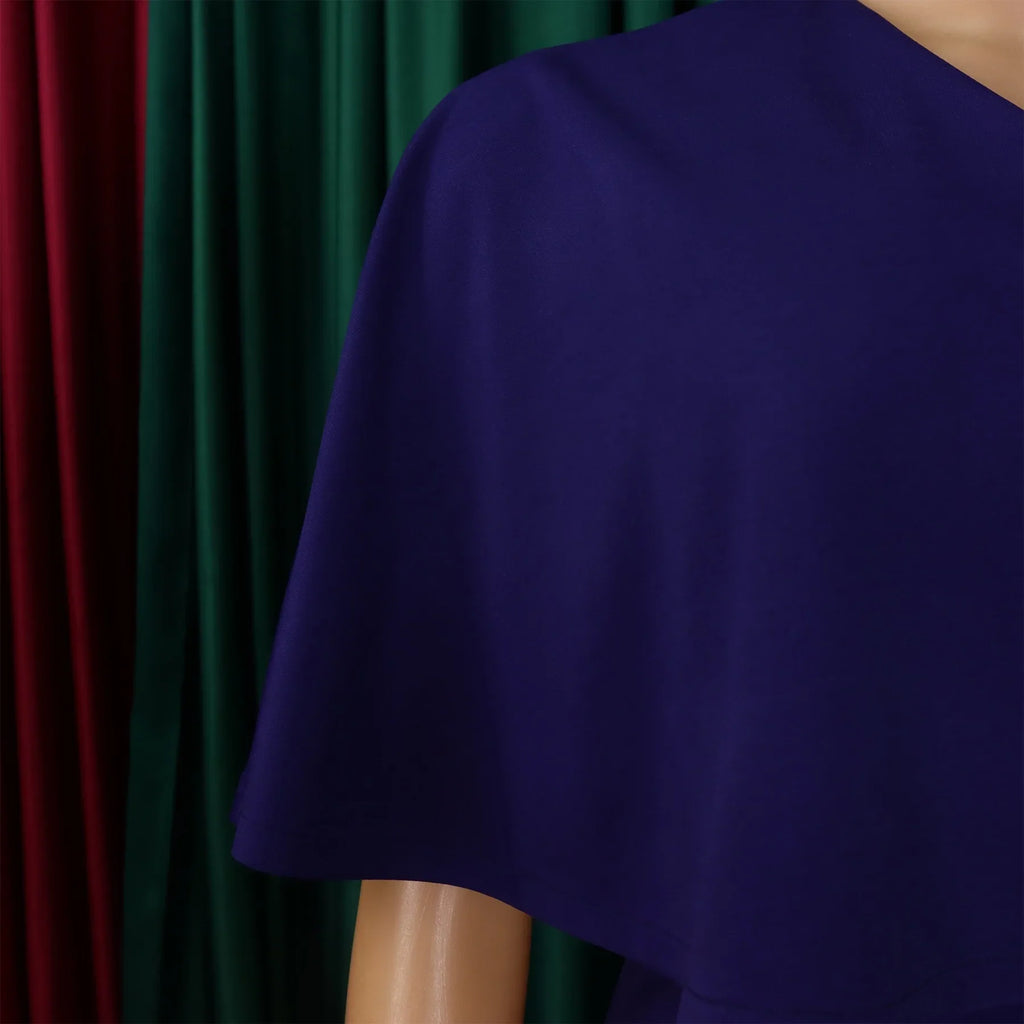 Women's Office Dress V Neck Solid Midi Formal Workwear