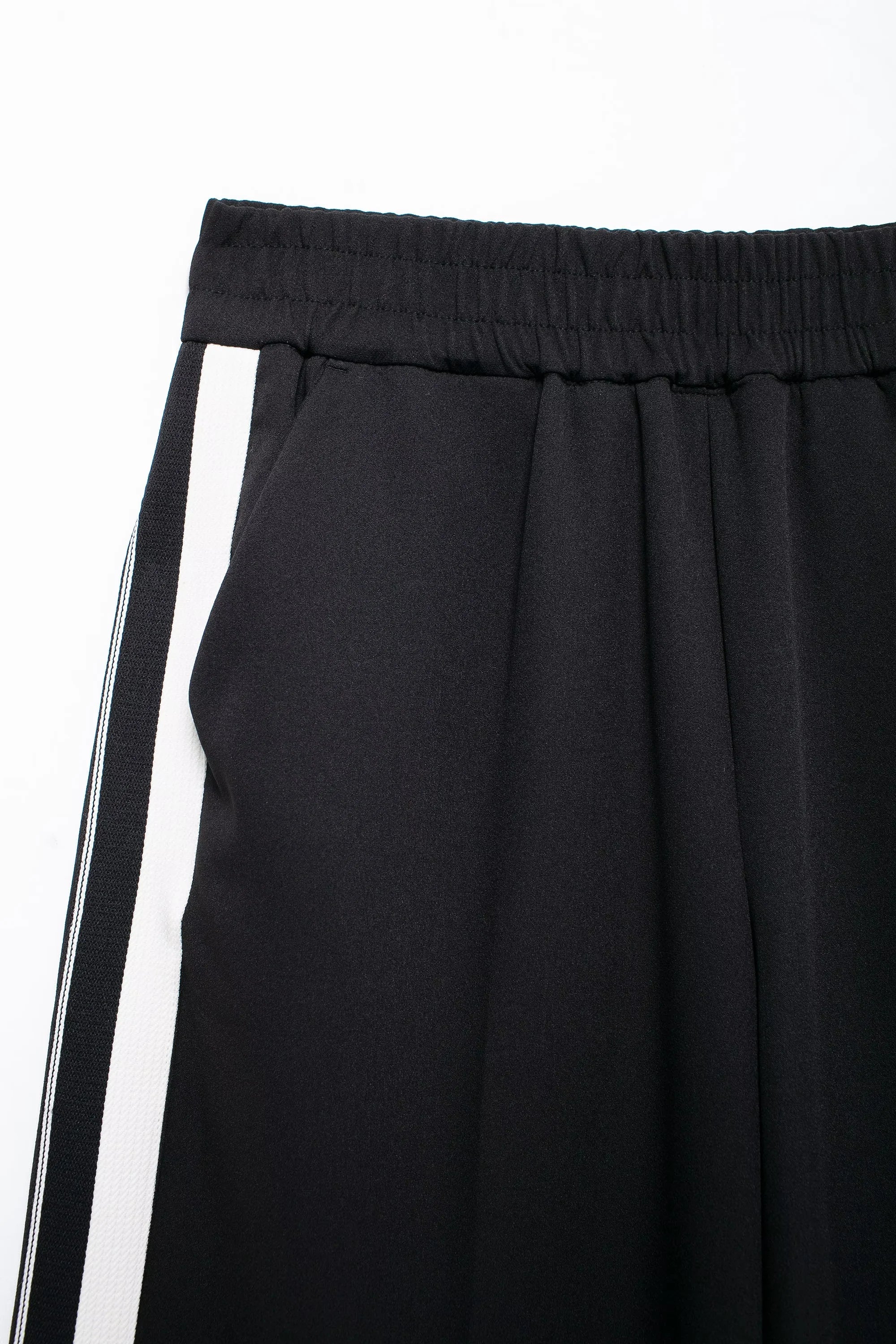 Women's Fashion Side Stripe Coat Pant Set with Long Sleeve Zipper Jacket and Elastic Waist Wide Leg Pants