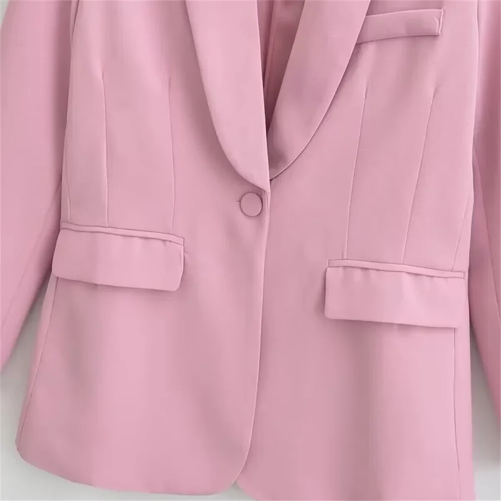 Fashionable Women's Two-Piece Suit Set with Jacket and Pants