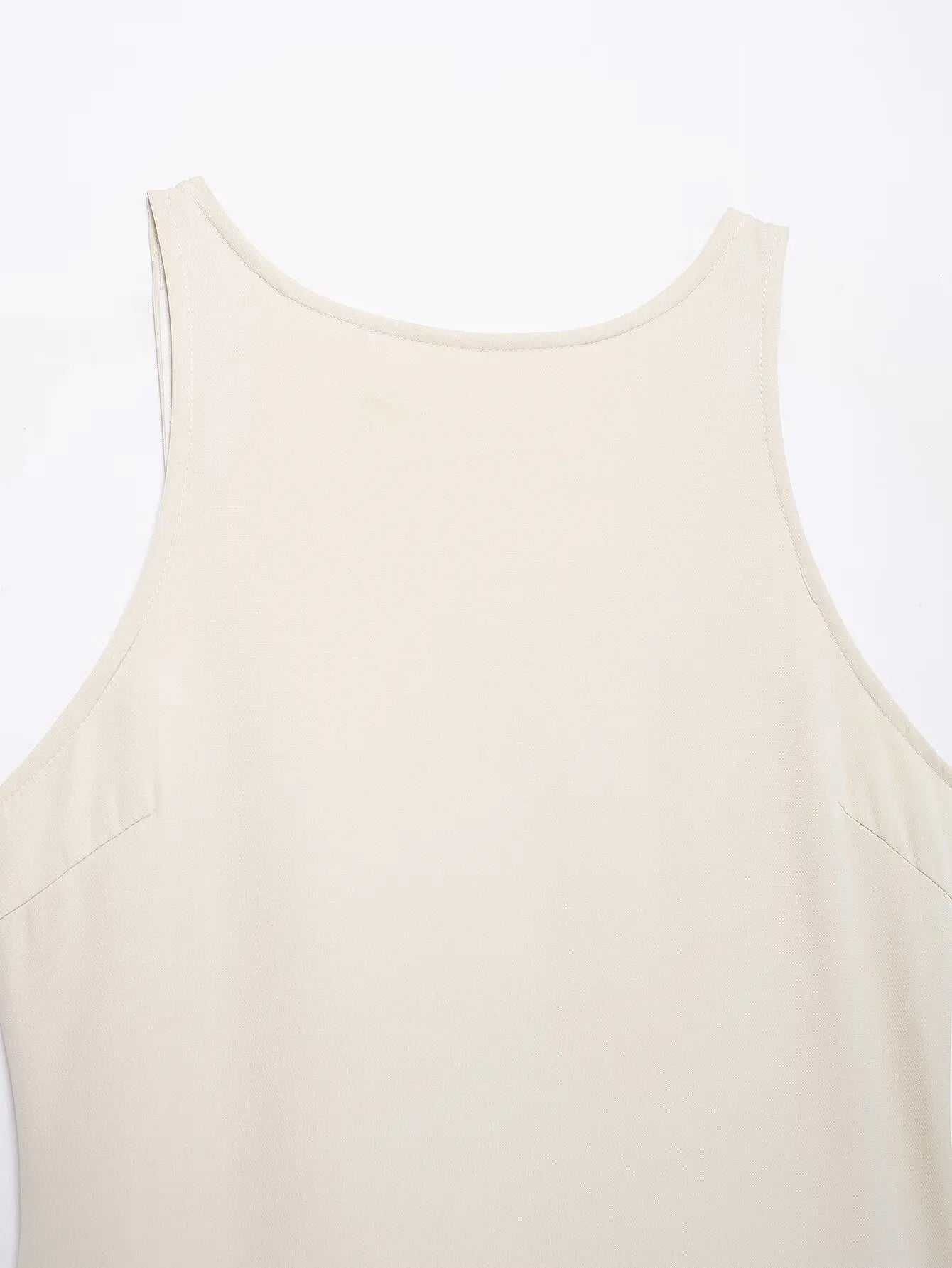 Backless Patchwork Mini Dress For Women Fluffy Hem Party