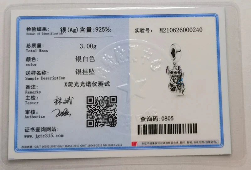 Disney Stitch and Minnie Mouse Charms Dangle Fit 925 Silver Bracelet for Jewelry Making