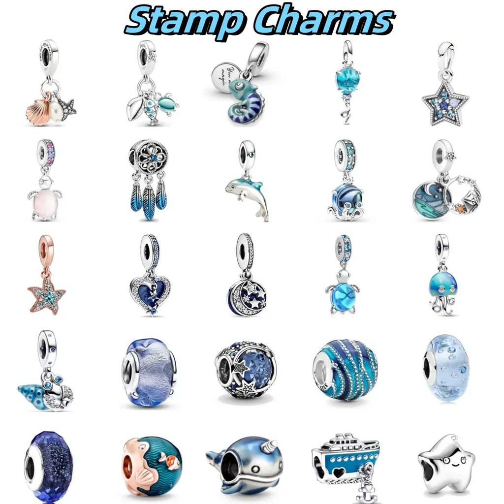 925 Sterling Silver Turtle Charm Pendant for Ocean Bracelet Women's Jewelry Gift