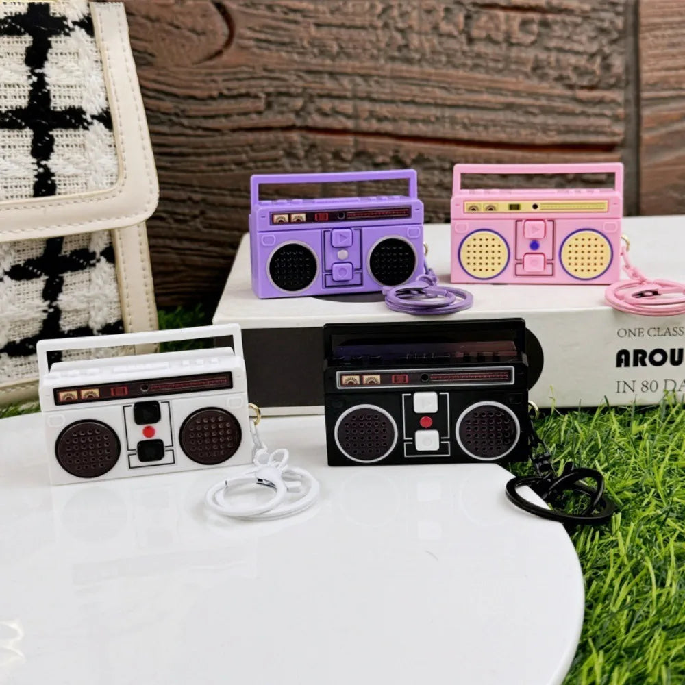 Creative Mini Radio Recorder Keychain Music Toy Gift for Kids