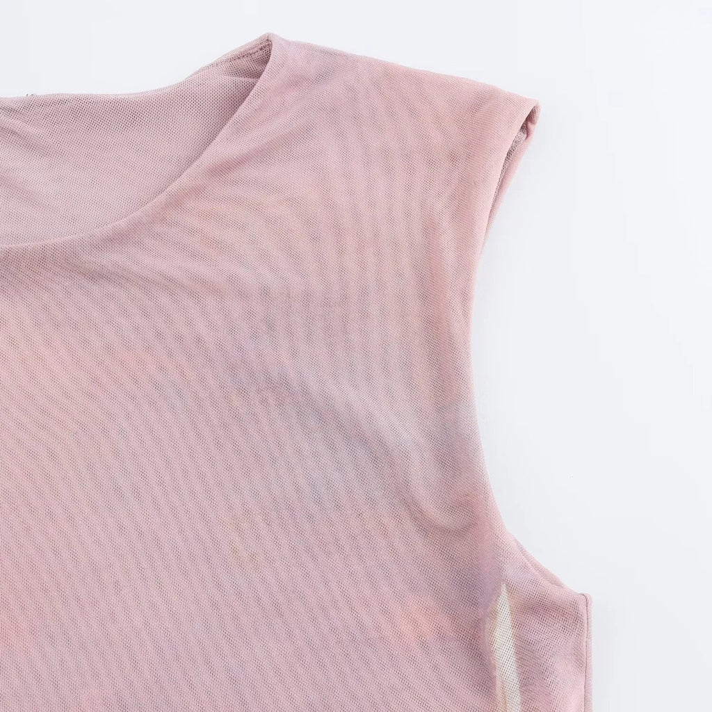 Color Block Print Suspender Dress For Women Artist Collab