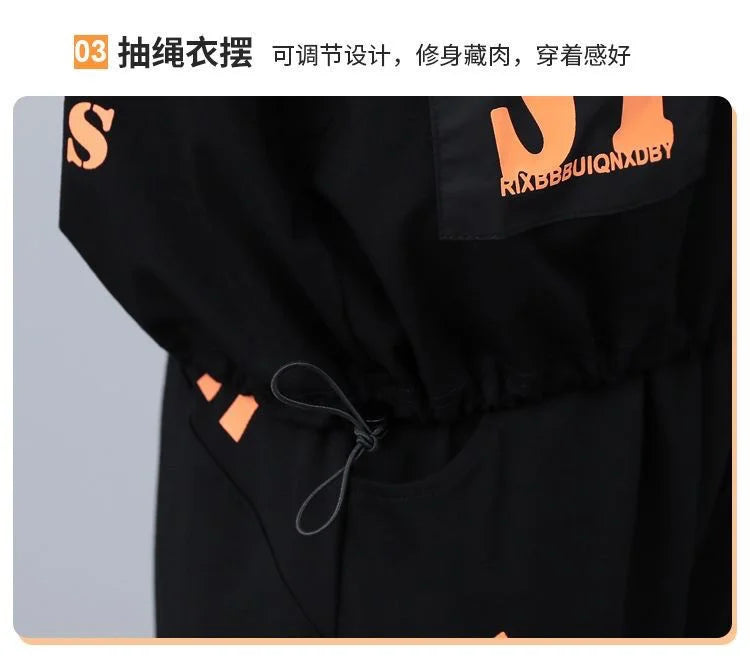 Women's Summer Korean Style Sports Suit Loose Short Sleeve Top and Pencil Pants Two Piece Set