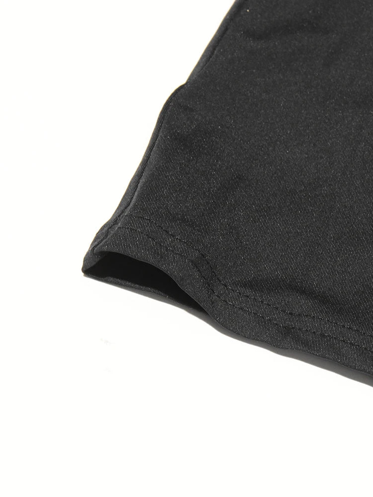 Sequin Patchwork Dress With Round Neck Mesh Sleeves