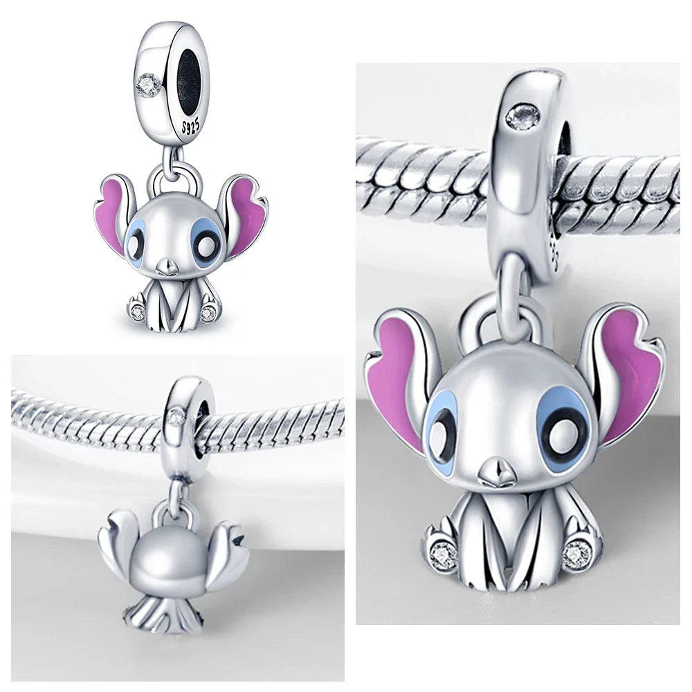 Lilo and Stitch Charms Silver 925 for Bracelet Jewelry Making Gift for Women