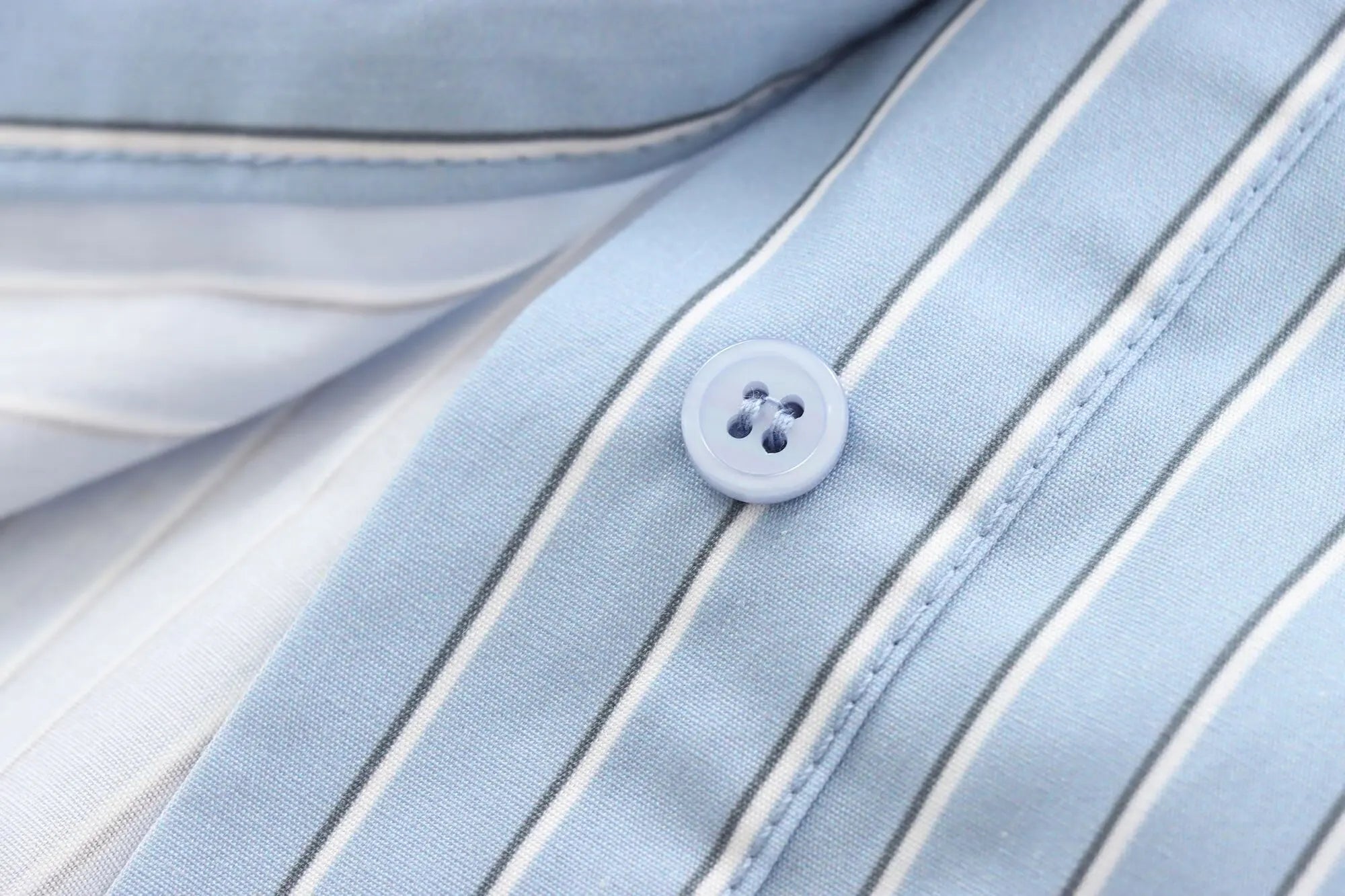 Women's Casual Striped Long Sleeve Short Shirt Simple Versatile Fashion Top