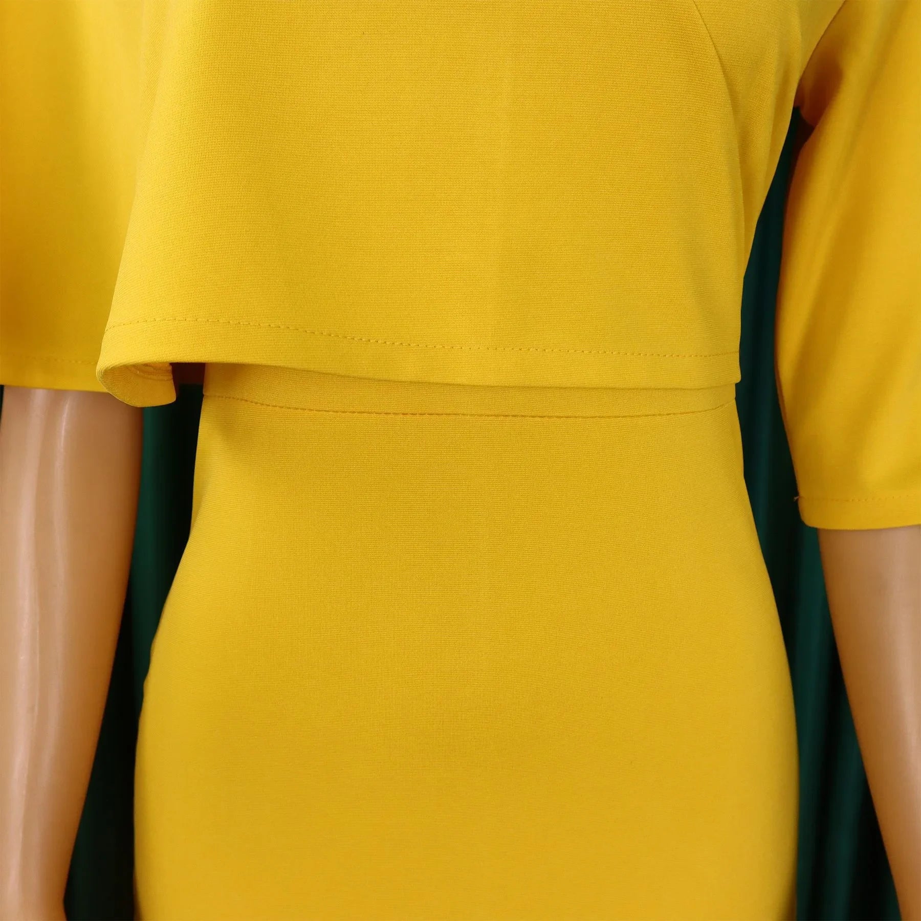 Women's Office Dress V Neck Solid Midi Formal Workwear