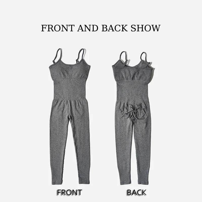 Womens Workout Bodysuit Unitard With Straps Slim Fit