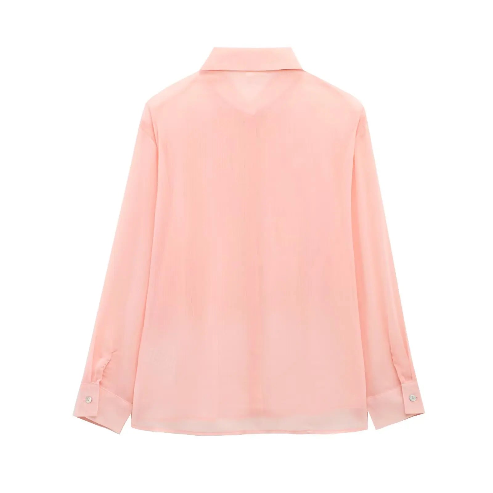 Women's Casual Simple Shirt with Raised Front Design for Stylish Spring Vibes and Effortless Elegance