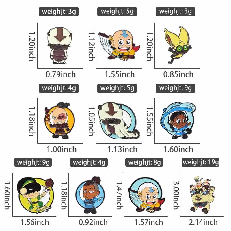 Cute Cartoon Anime Character Enamel Pins Custom Little Monk Brooches Funny Jewelry Gift for Friends