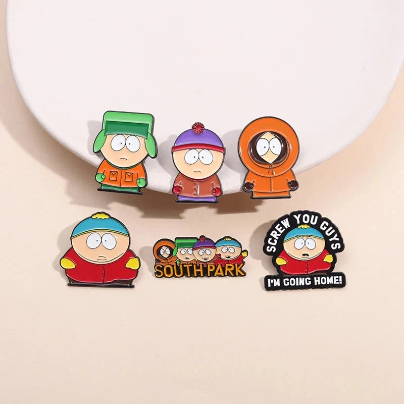 Custom Cartoon Character Enamel Pins Cute Metal Brooches Funny Jewelry Gift for Kids and Friends
