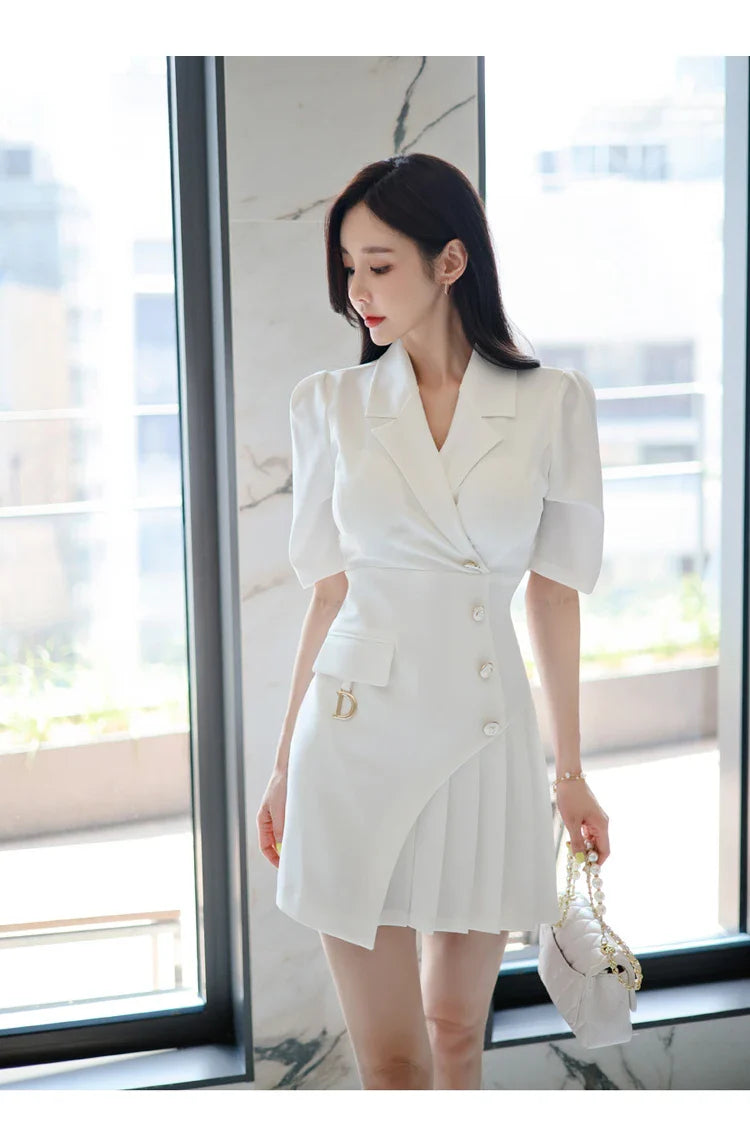 Women's Office Pencil Dress Short Sleeve Sheath Bodycon