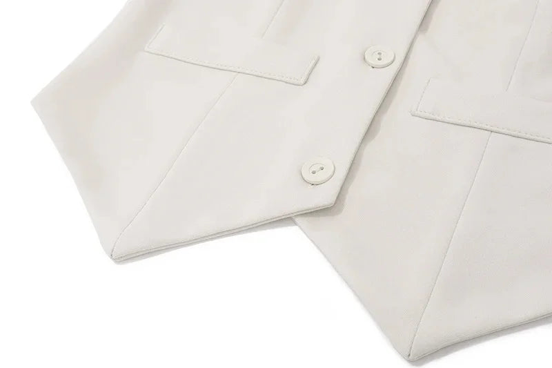 Casual V-Neck Sleeveless Tank Top and High-Waist Bodycon Hip Skirt Two-Piece Set for Women Retro Streetwear Fashion