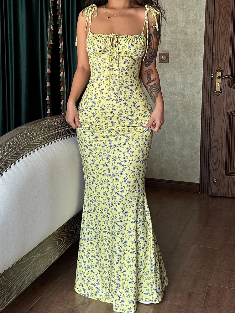 Elegant Women Evening Dress Bodycon Long Gown Summer