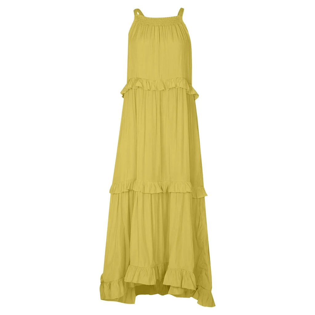 Women Summer Maxi Dress Lightweight Beach Swing Dress