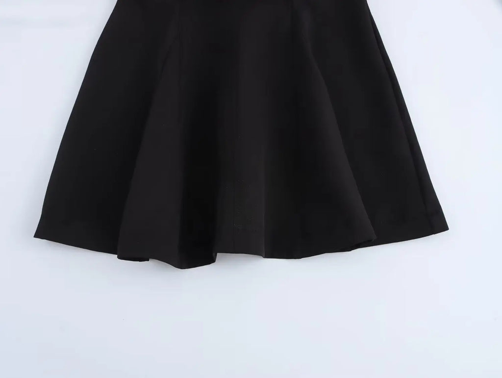 Womens Pleated Sleeveless Party Dress with Back Zipper