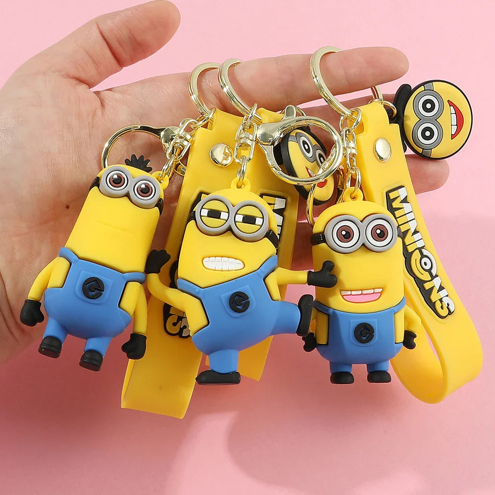 Kawaii Minions Keychain Pendant Creative Cartoon Bag Decoration Gift