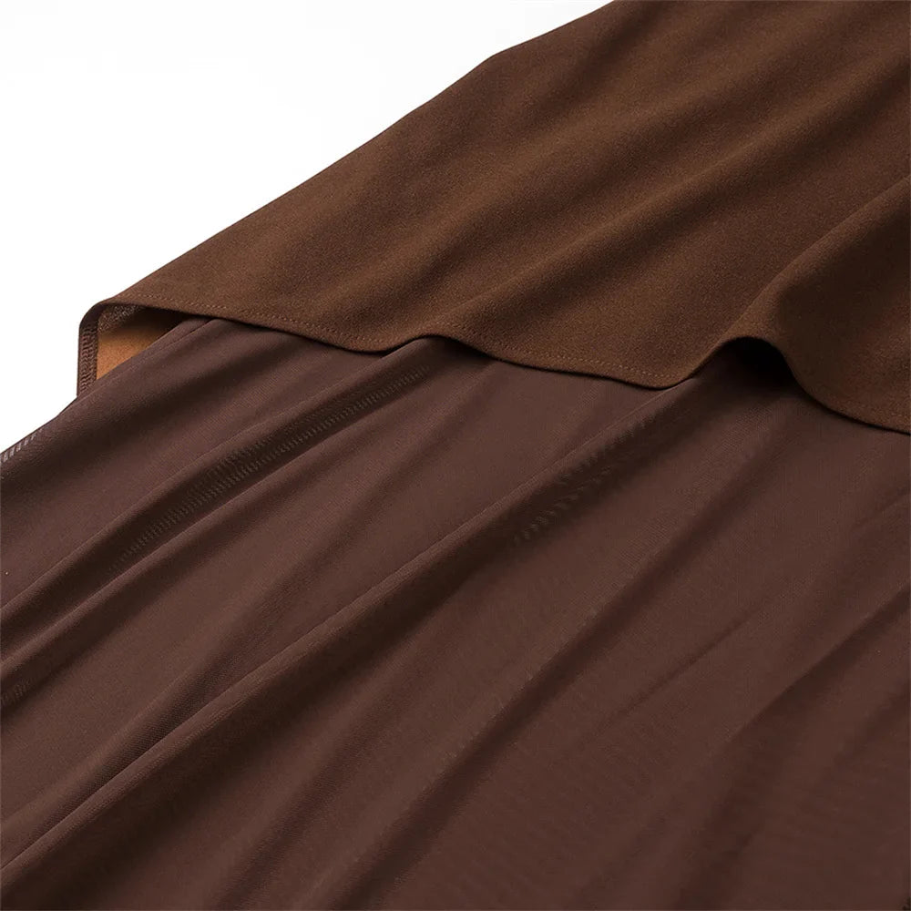 Strapless Mesh Patchwork Dress For Women Spring Summer