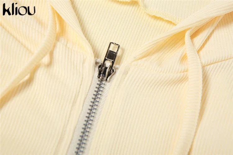 Casual Sporty 2 Piece Activewear Set for Women with Irregular Full Sleeve Zip-Up Hoodie and Slim Elastic Pants