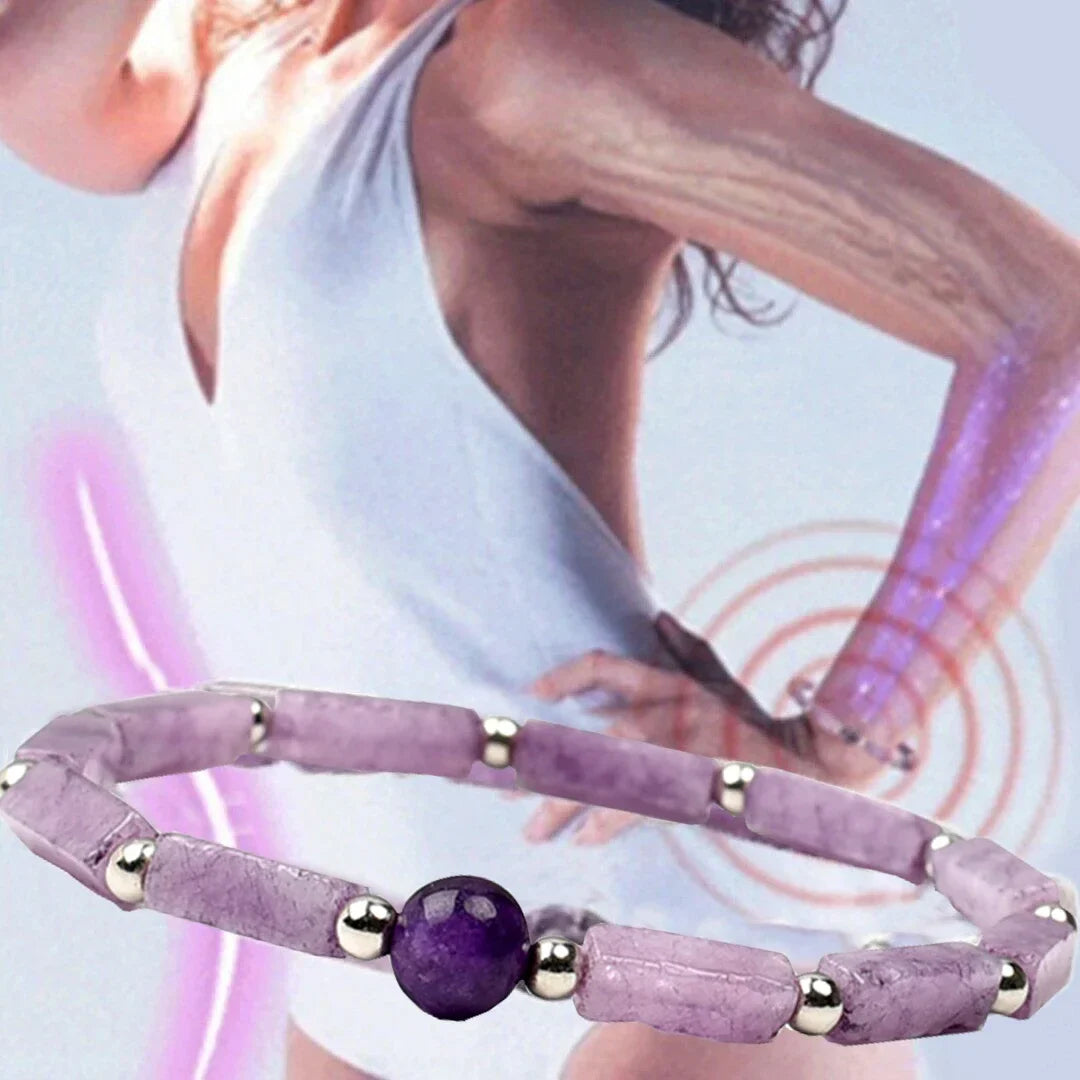 Natural Amethyst Slimming Bracelet for Women with Healing Energy for Weight Loss and Fatigue Relief
