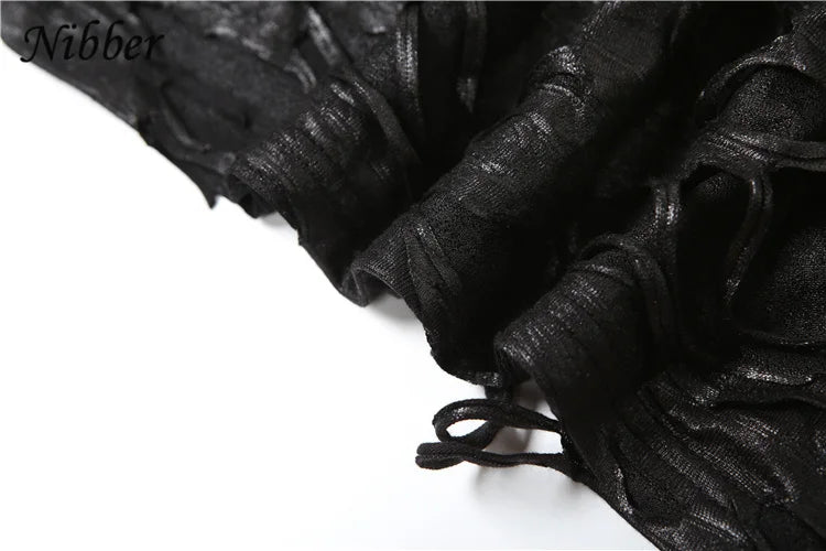 Distressed Backless See Through Bodycon Dress For Women