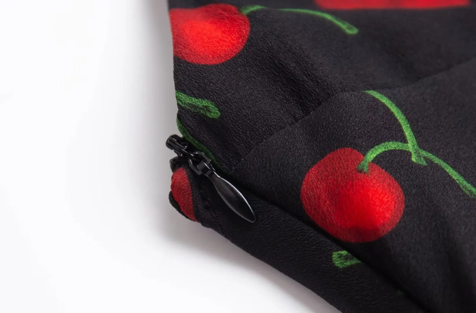 Cherry Print Backless Summer Floral Dress For Women