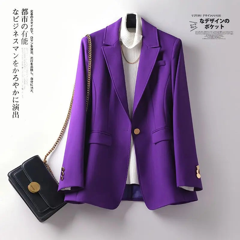 Two Piece Women's Professional Work Suit for Autumn