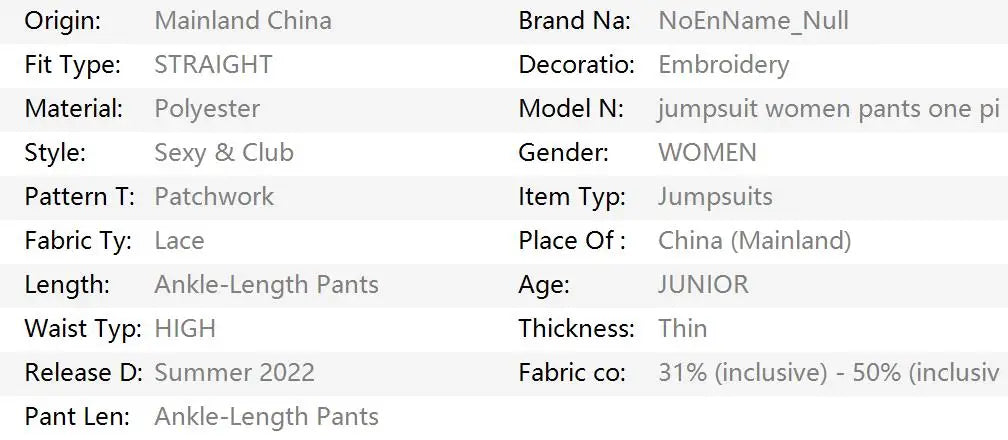 Women Vintage Lace-Up Black Bodysuit Jumpsuit Slim Fit Streetwear Long Sleeve Backless Bodycon Pants