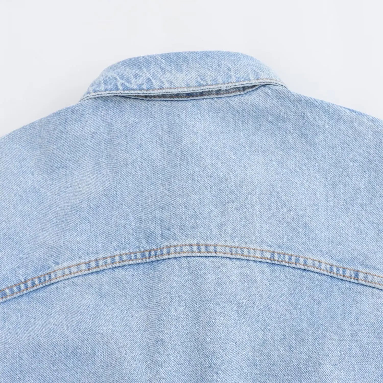 Women's Denim Short Jumpsuit Slim Fit with Lapel Collar Curled Short Sleeves and Patch Pockets Summer Casual Romper