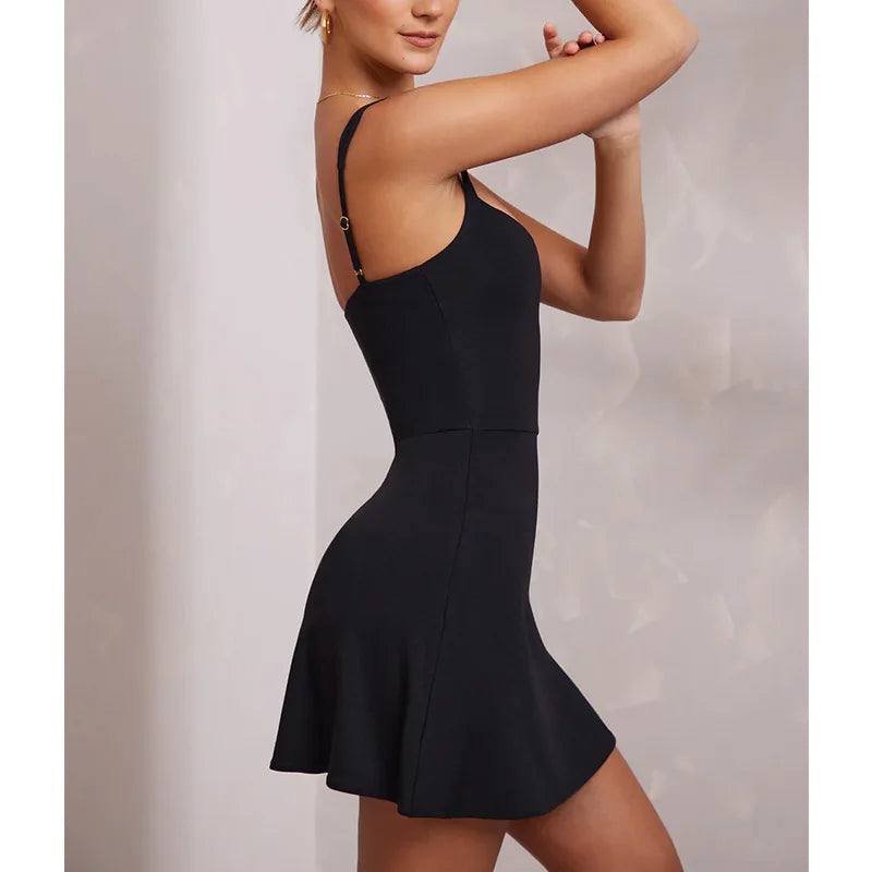 Women's Sleeveless Bodycon Mini Dress Sweetheart Neckline