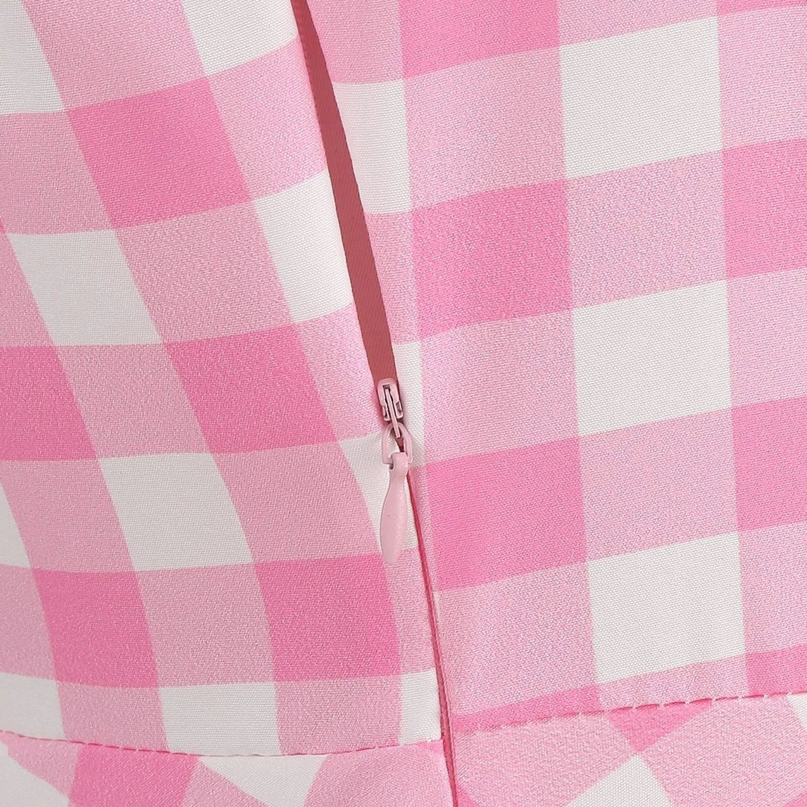 Ladies Vintage Polka Dot Backless Lace Up Swing Dress