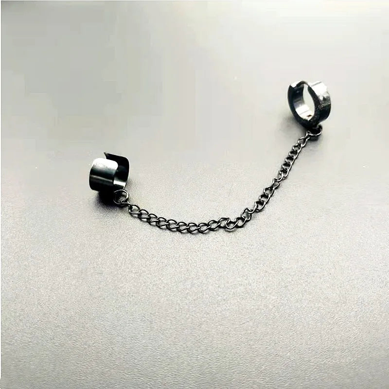 Stainless Steel Painless Ear Clip Earrings Non Piercing Fake Earrings for Men and Women