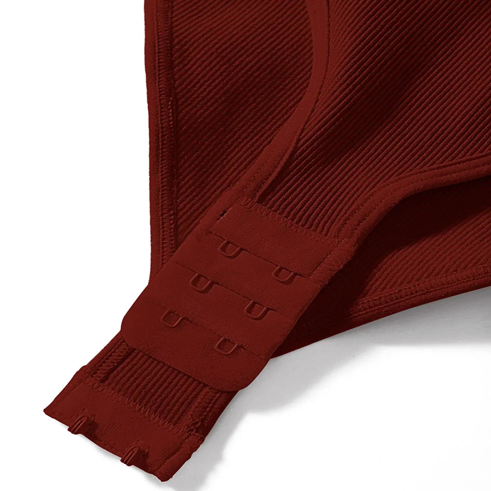 Sexy Long Sleeve Bodysuit for Women Skinny Bodycon V-Neck Push Up Romper Streetwear Jumpsuit