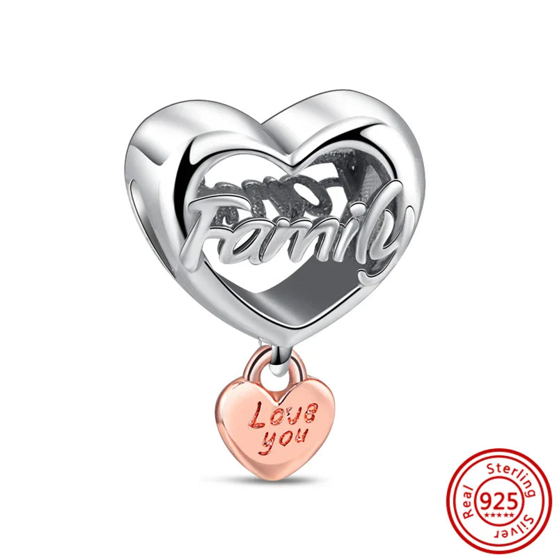 Fit Pantaro Peacock Cake Teeth Butterfly Crown S925 Silver Charms Beads Fine Jewelry for Women Gift