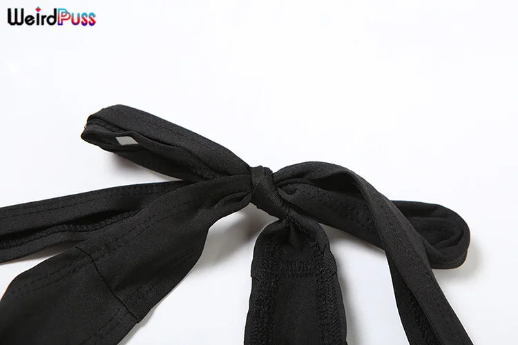 Sexy Backless Halter Bandage Jumpsuit for Women Skinny Stretch Sleeveless Clubwear Workout Fit Overalls