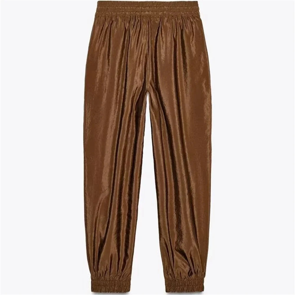 Women's Versatile Solid Color Pants Set with Short Sleeve Shirt for Effortless Chic Style