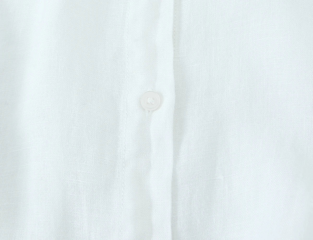 Oversized Women Blouse Summer Casual Long Sleeve Single Breasted Shirt Fashion Loose Fit Top