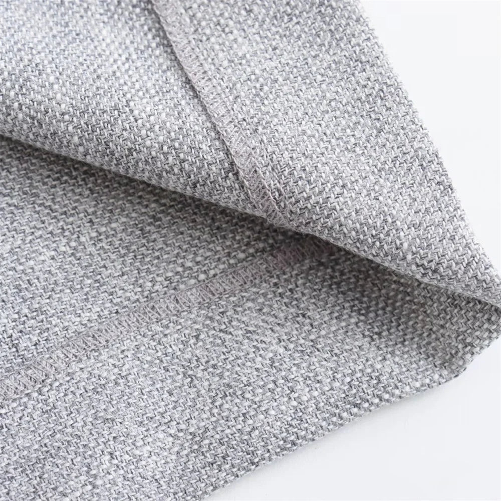 Womens Double Breasted Blazer And Trousers Two Piece Set